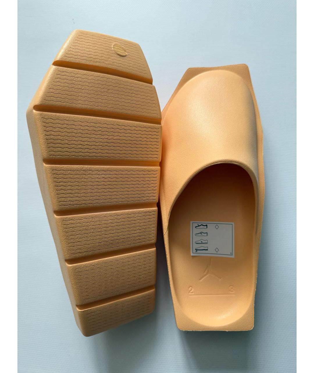 NIKE Оранжевое резиновые шлепанцы, фото 5