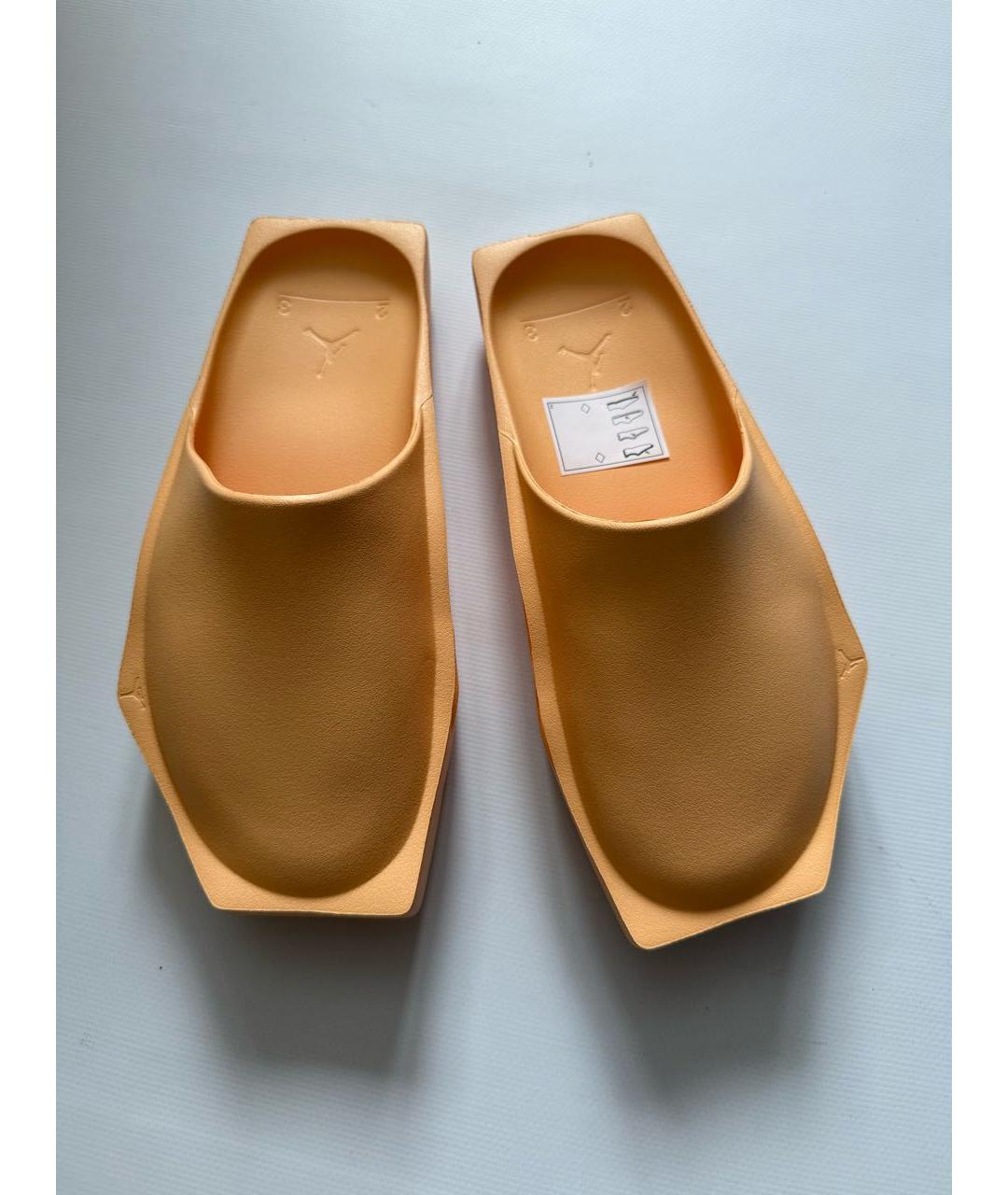 NIKE Оранжевое резиновые шлепанцы, фото 2