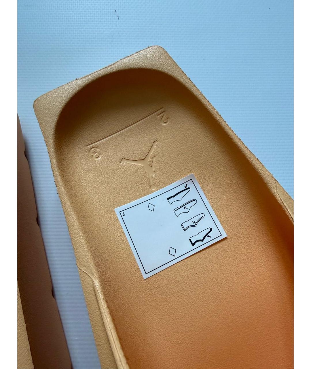 NIKE Оранжевое резиновые шлепанцы, фото 4