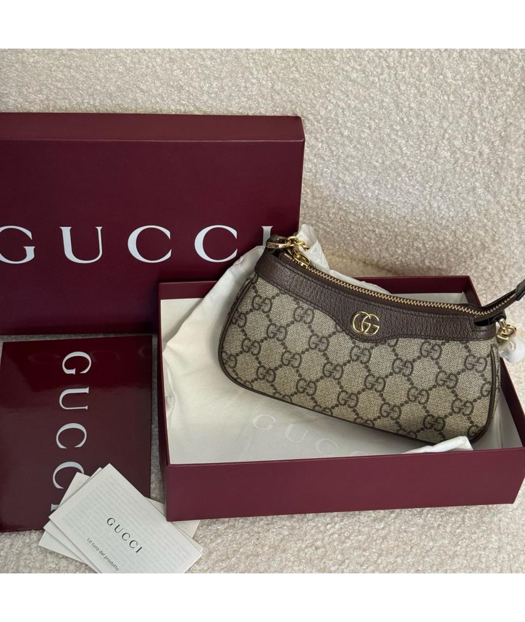 GUCCI Бежевая сумка через плечо, фото 2