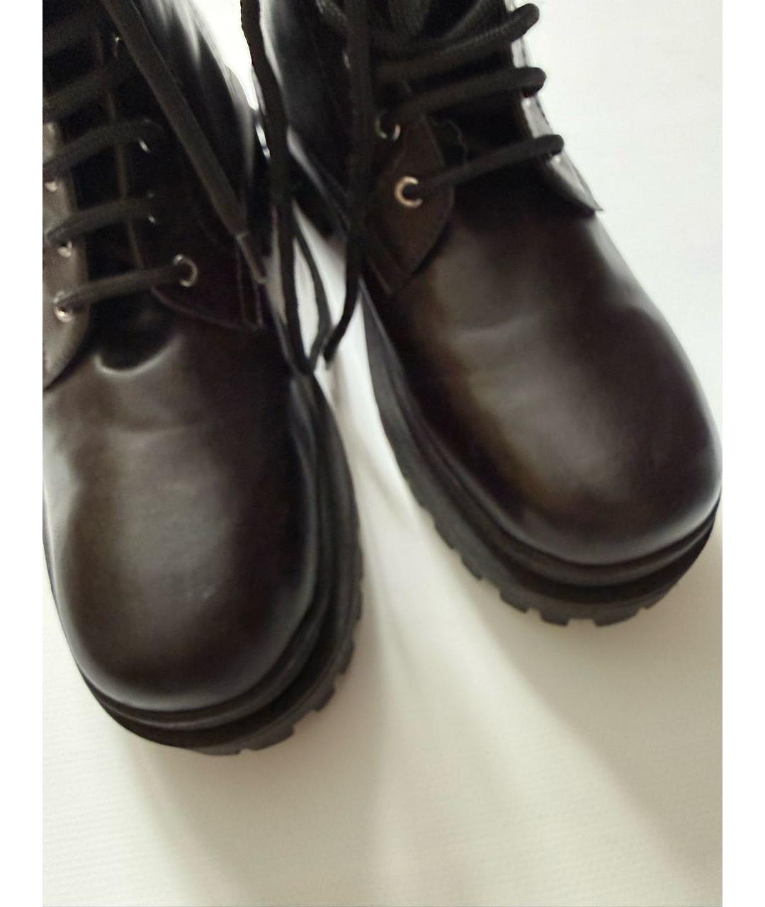 KARL LAGERFELD Черные кожаные ботинки, фото 3