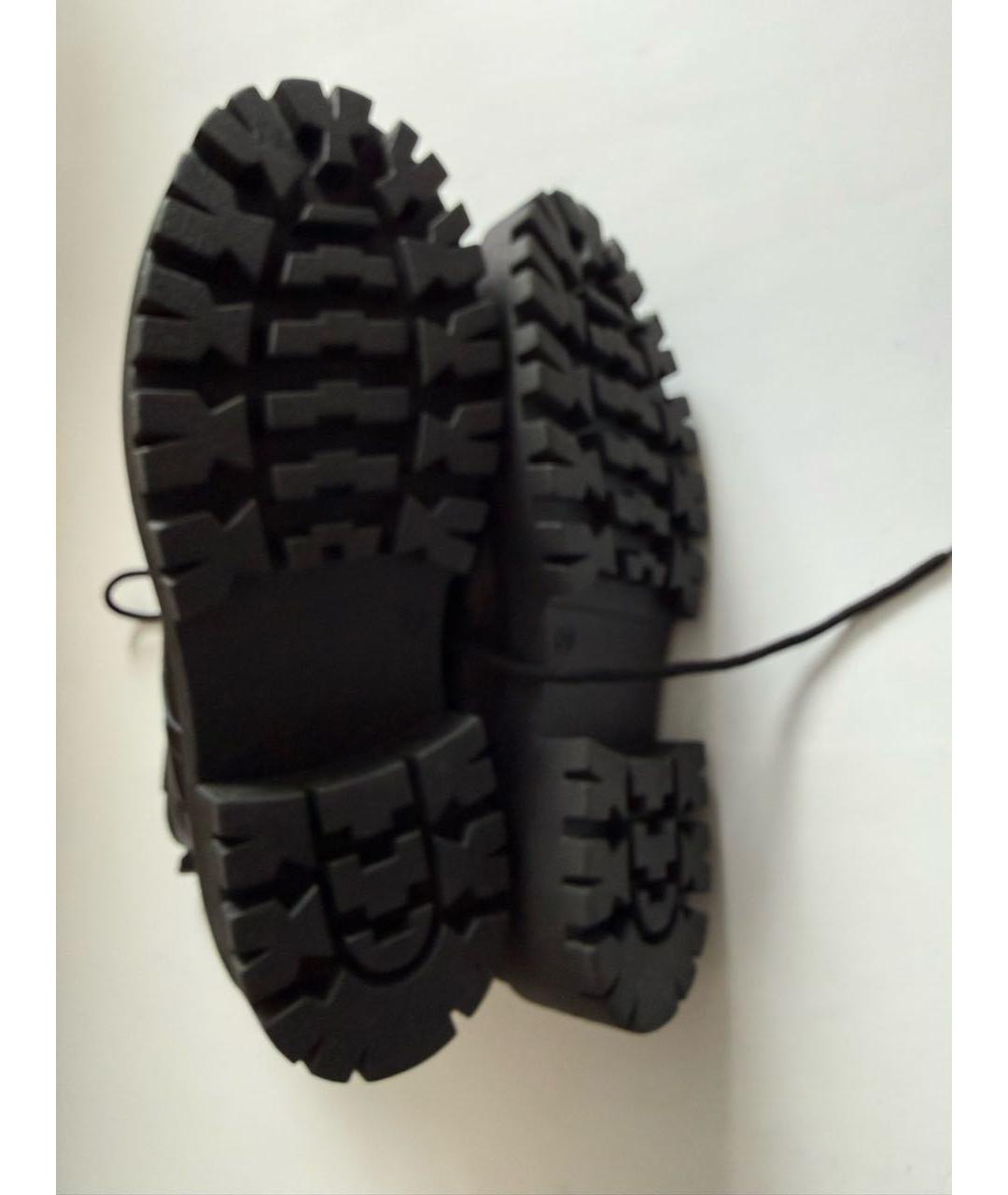 KARL LAGERFELD Черные кожаные ботинки, фото 6