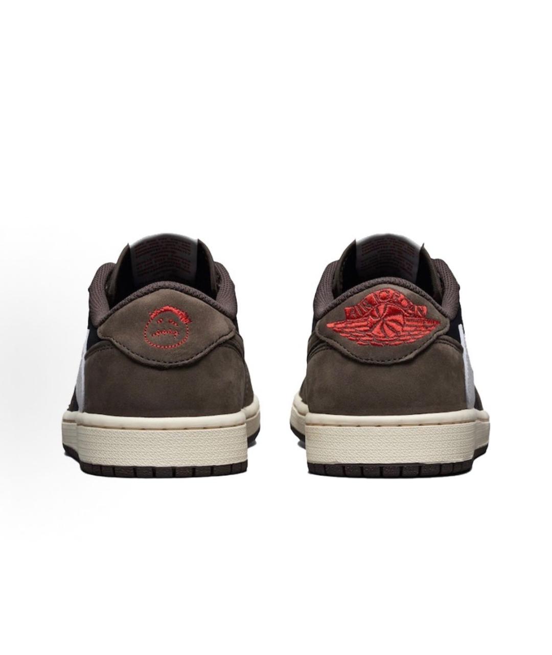 CACTUS JACK BY TRAVIS SCOTT Коричневые замшевые низкие кроссовки / кеды, фото 4