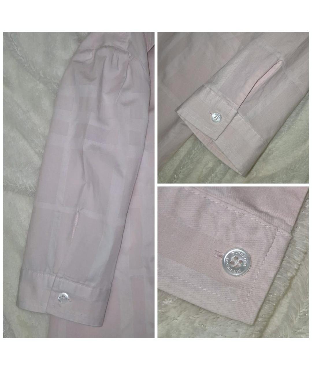 BURBERRY Розовая хлопковая рубашка, фото 8