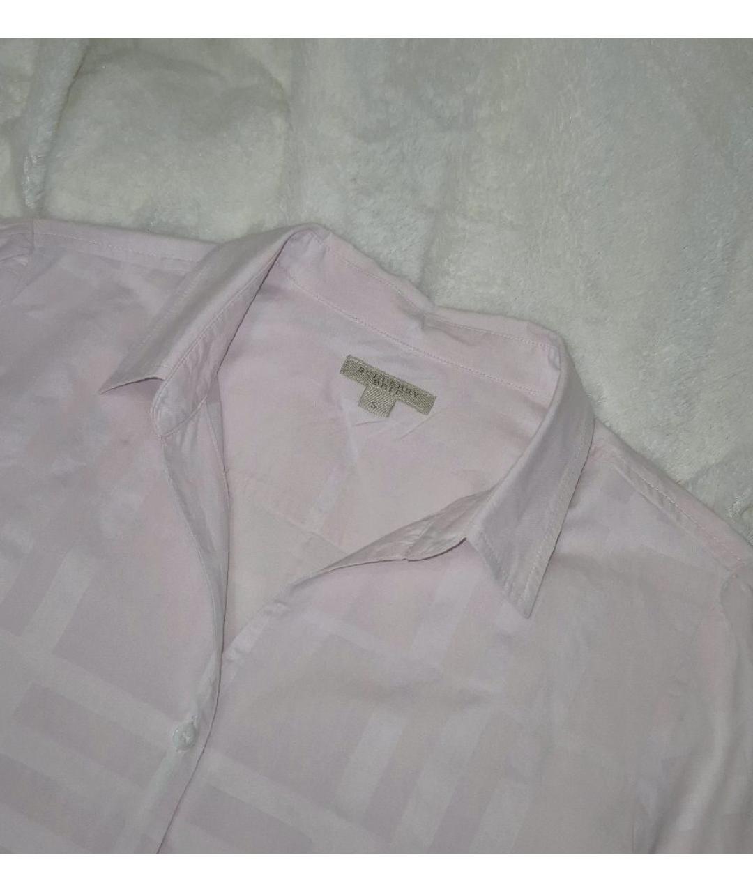 BURBERRY Розовая хлопковая рубашка, фото 5