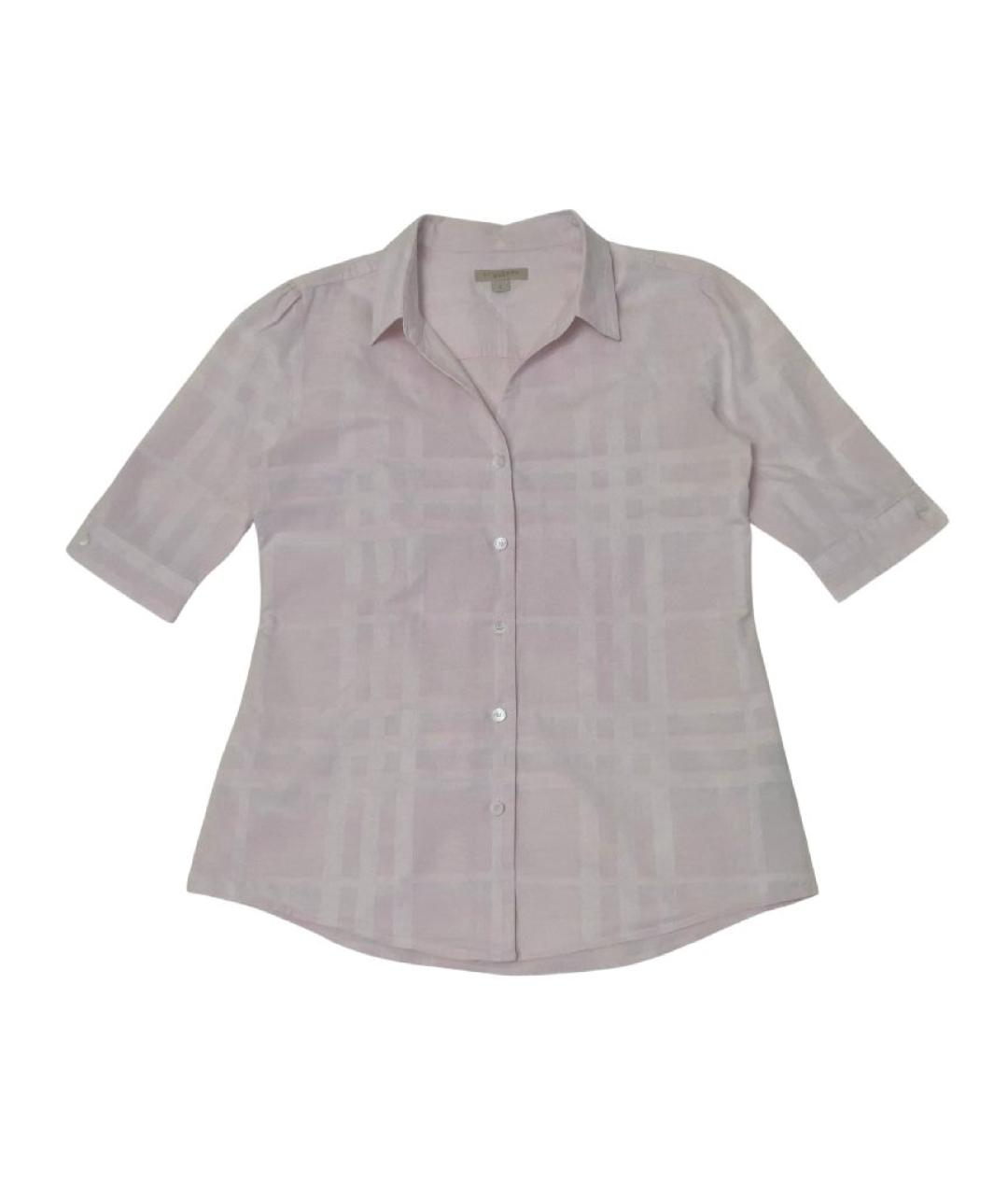 BURBERRY Розовая хлопковая рубашка, фото 1