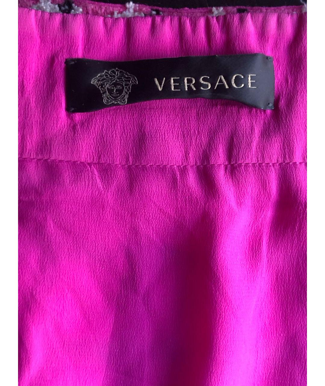 VERSACE Мульти твидовая юбка мини, фото 4