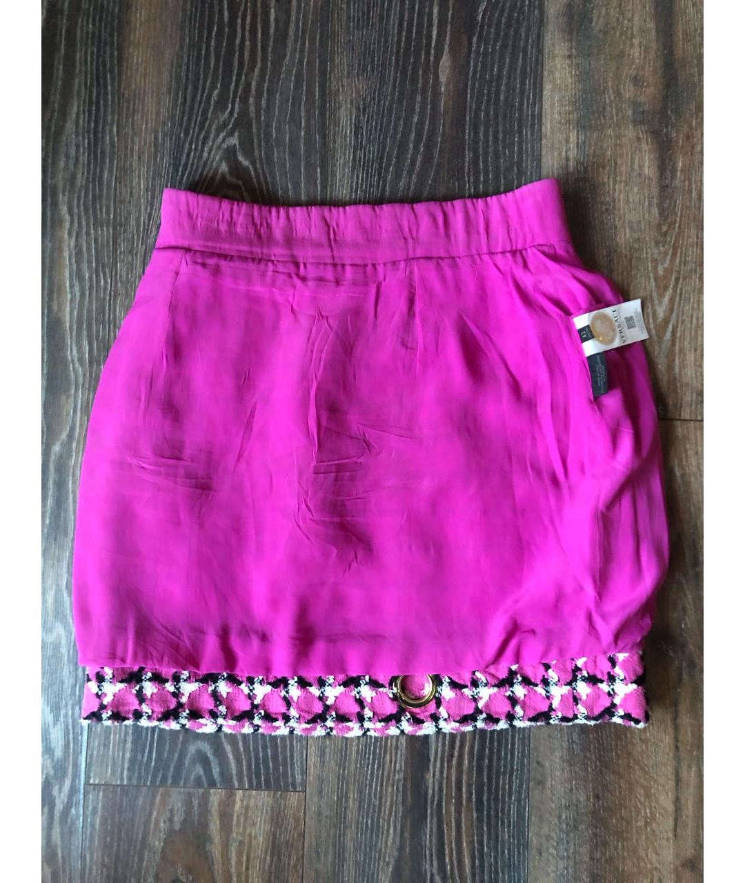 VERSACE Мульти твидовая юбка мини, фото 2