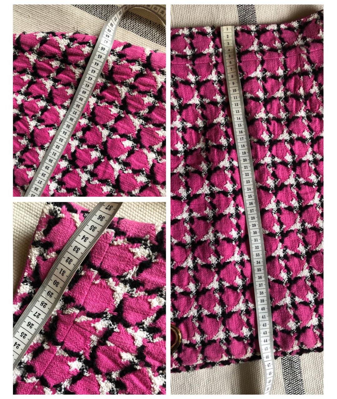 VERSACE Мульти твидовая юбка мини, фото 6