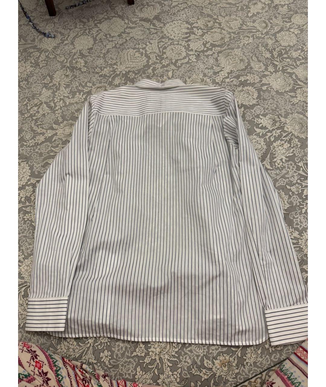 VICTORIA BECKHAM Белая хлопковая рубашка, фото 4