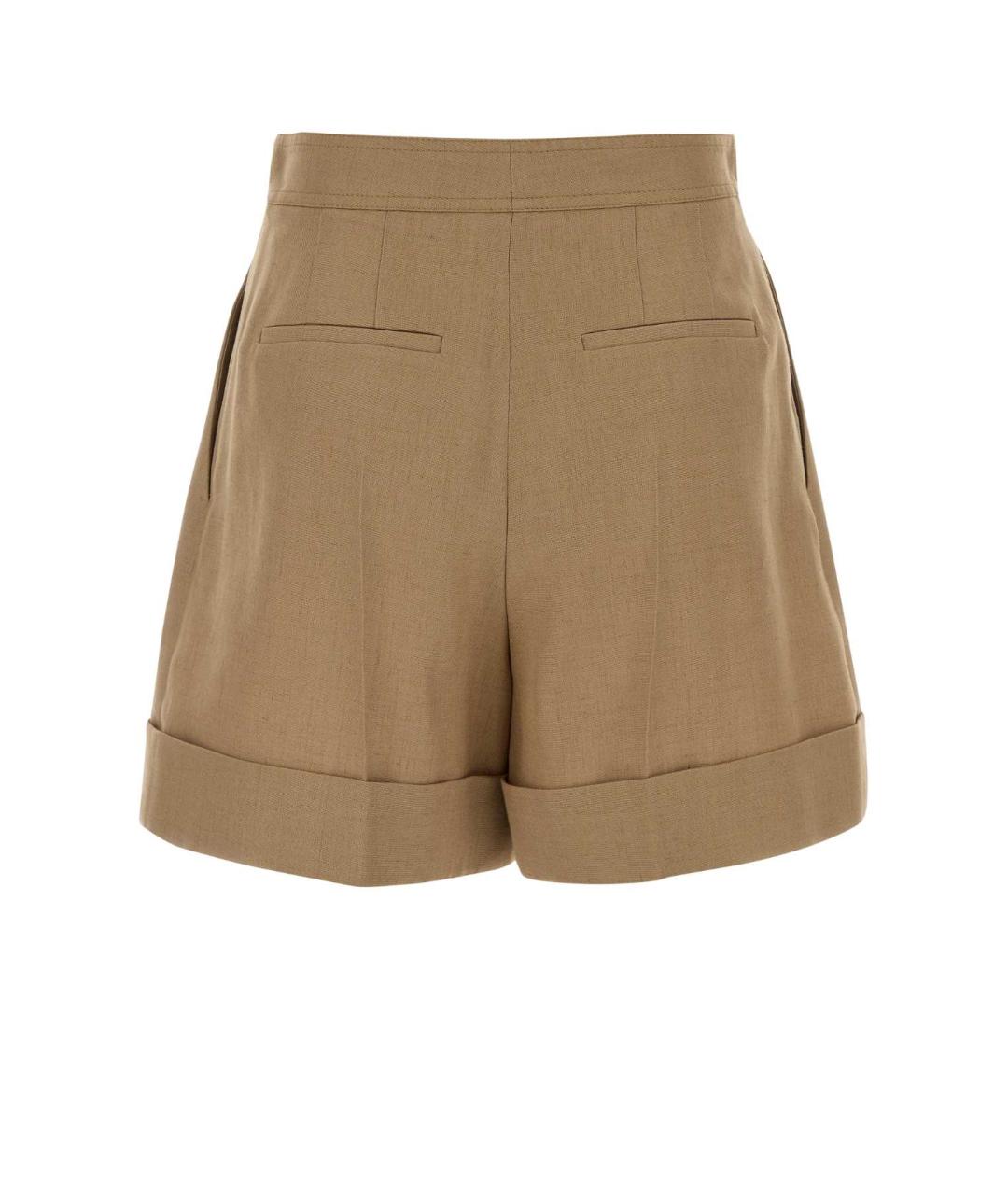 VALENTINO Бежевые вискозные шорты, фото 2