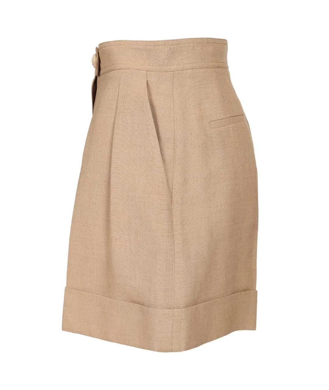 VALENTINO Бежевые вискозные шорты, фото 4