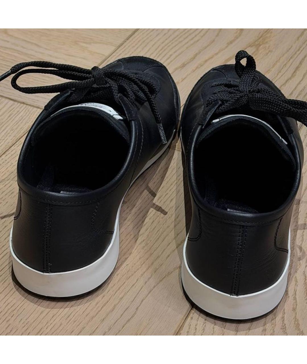 CHANEL Черные кожаные кеды, фото 4