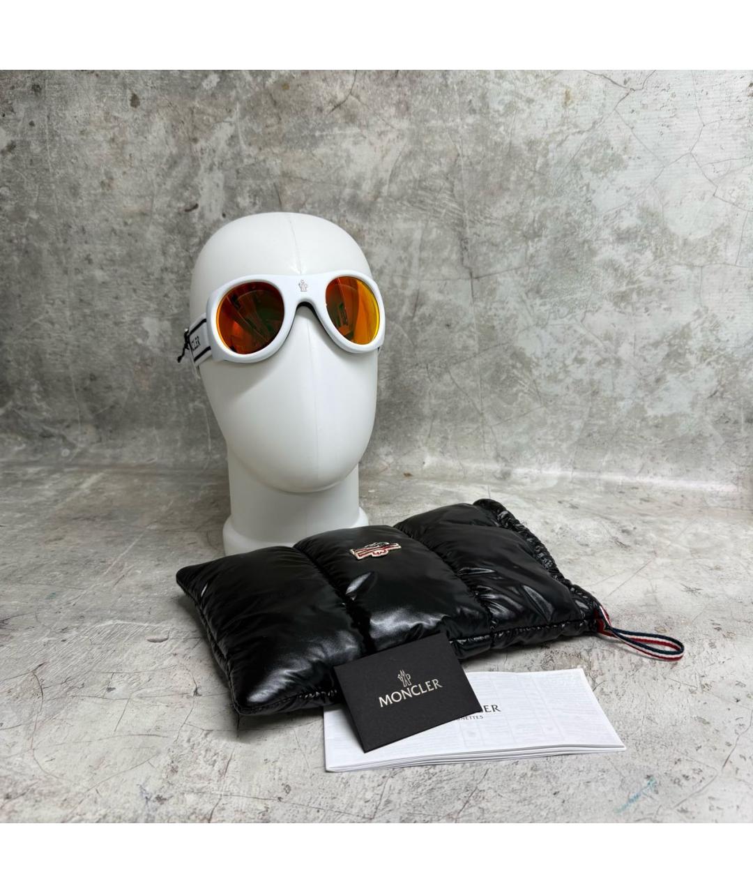 MONCLER Белые солнцезащитные очки, фото 4