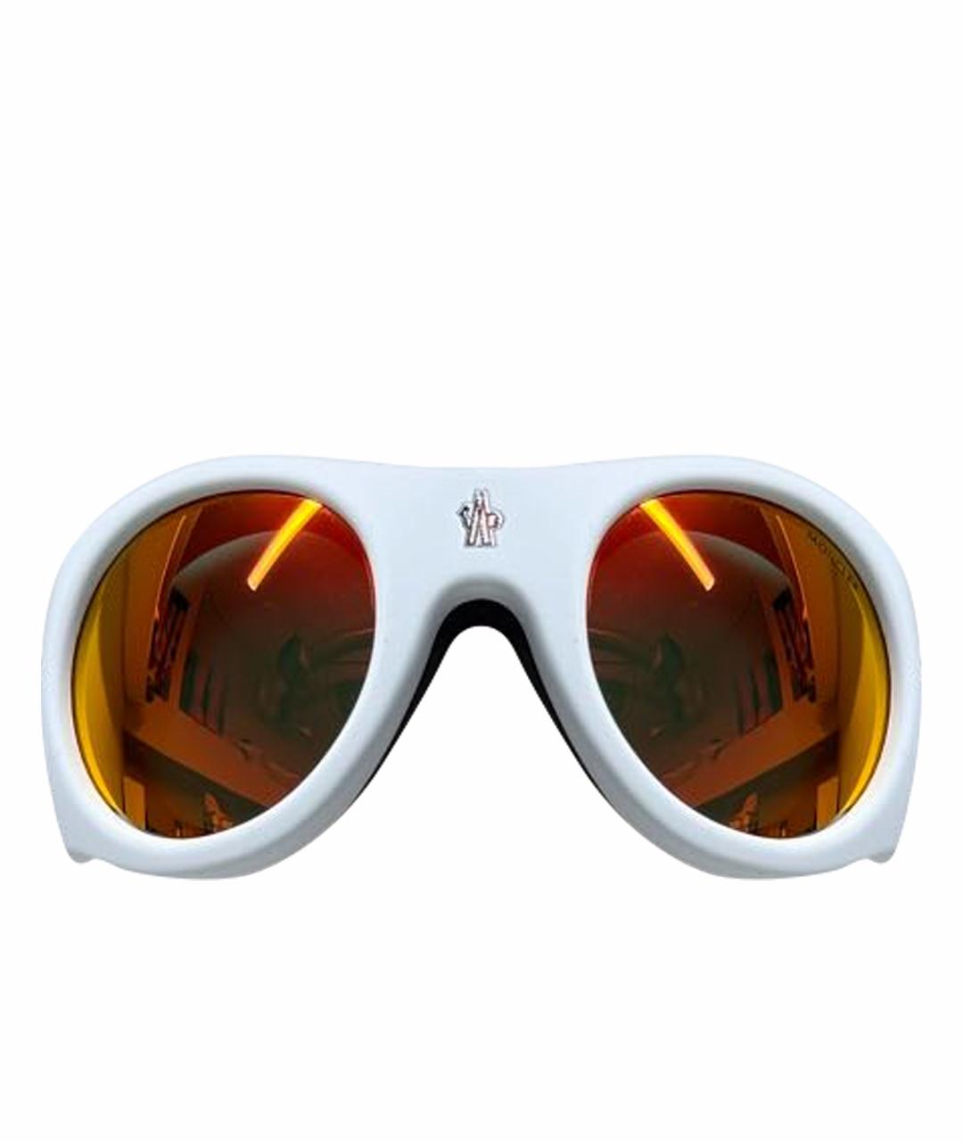 MONCLER Белые солнцезащитные очки, фото 1