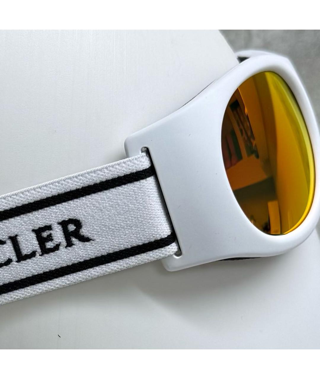 MONCLER Белые солнцезащитные очки, фото 3