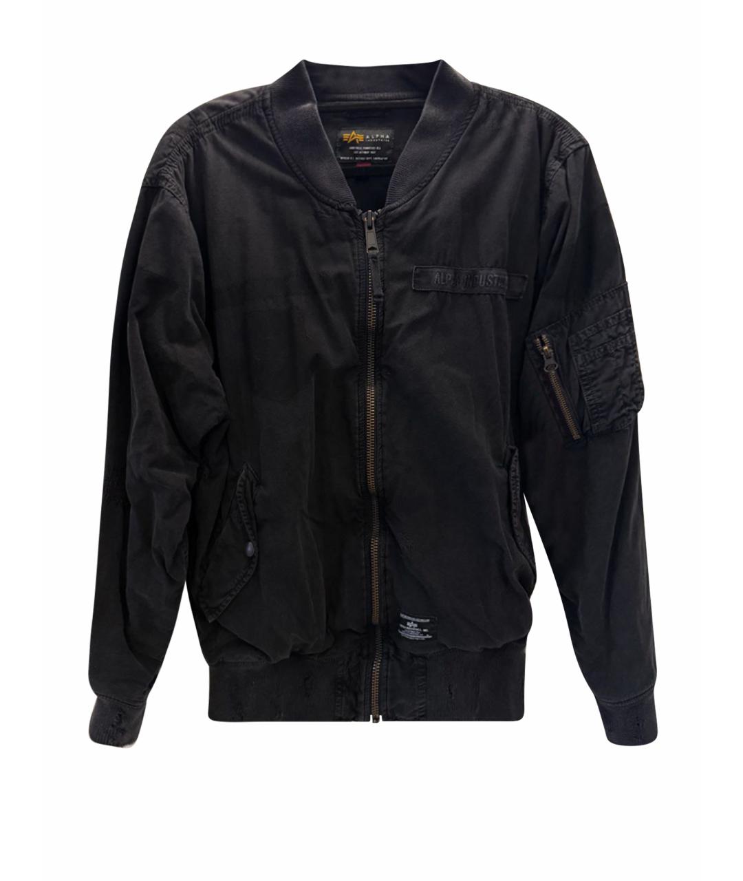 ALPHA INDUSTRIES Черная хлопковая куртка, фото 1