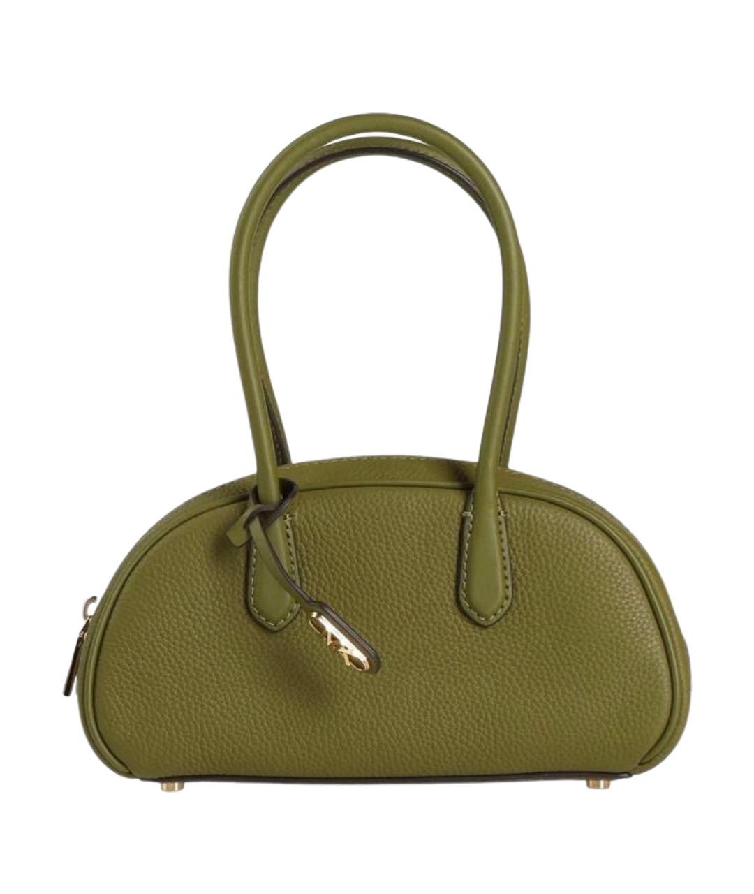 MICHAEL MICHAEL KORS Зеленая кожаная сумка с короткими ручками, фото 1