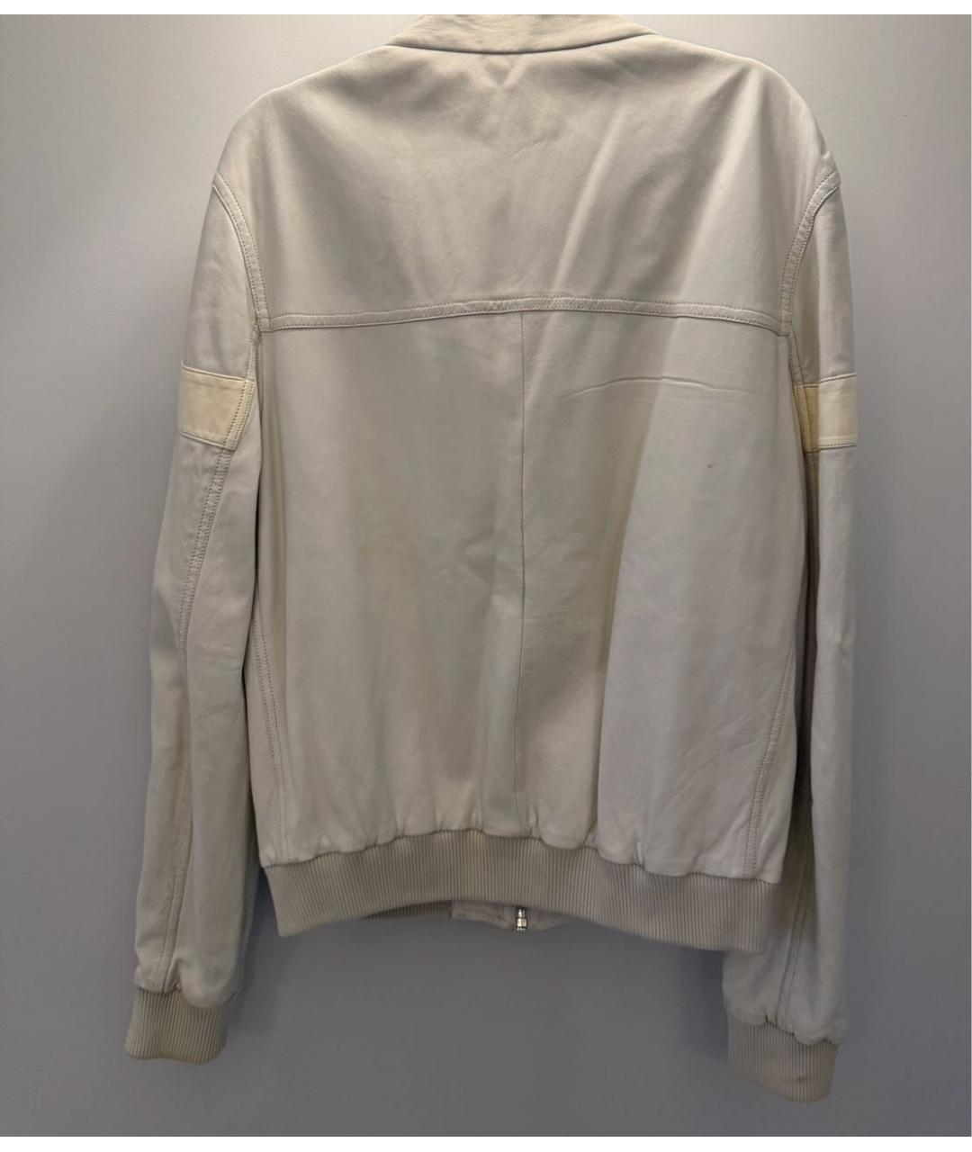 PRADA Бежевая кожаная куртка, фото 2