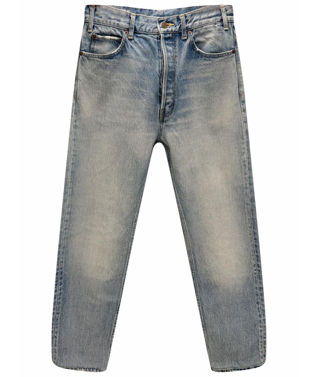 CELINE Голубые хлопковые джинсы скинни, фото 1