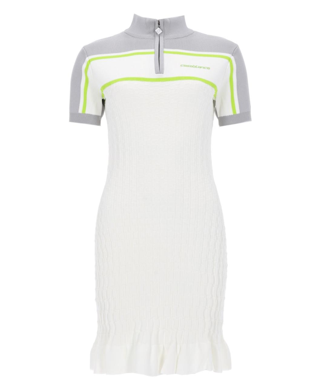 CASABLANCA Белое вискозное повседневное платье, фото 1