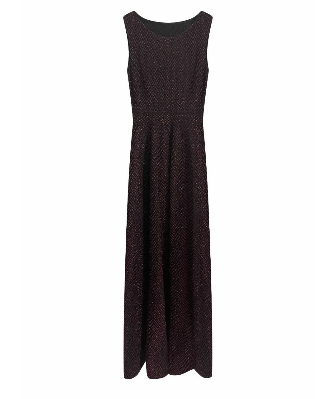 ANTONINO VALENTI Бордовое вискозное вечернее платье, фото 1