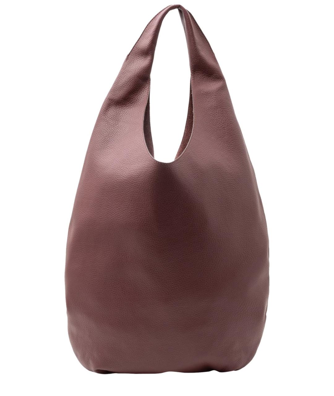 A.P.C. Бордовая кожаная сумка тоут, фото 2