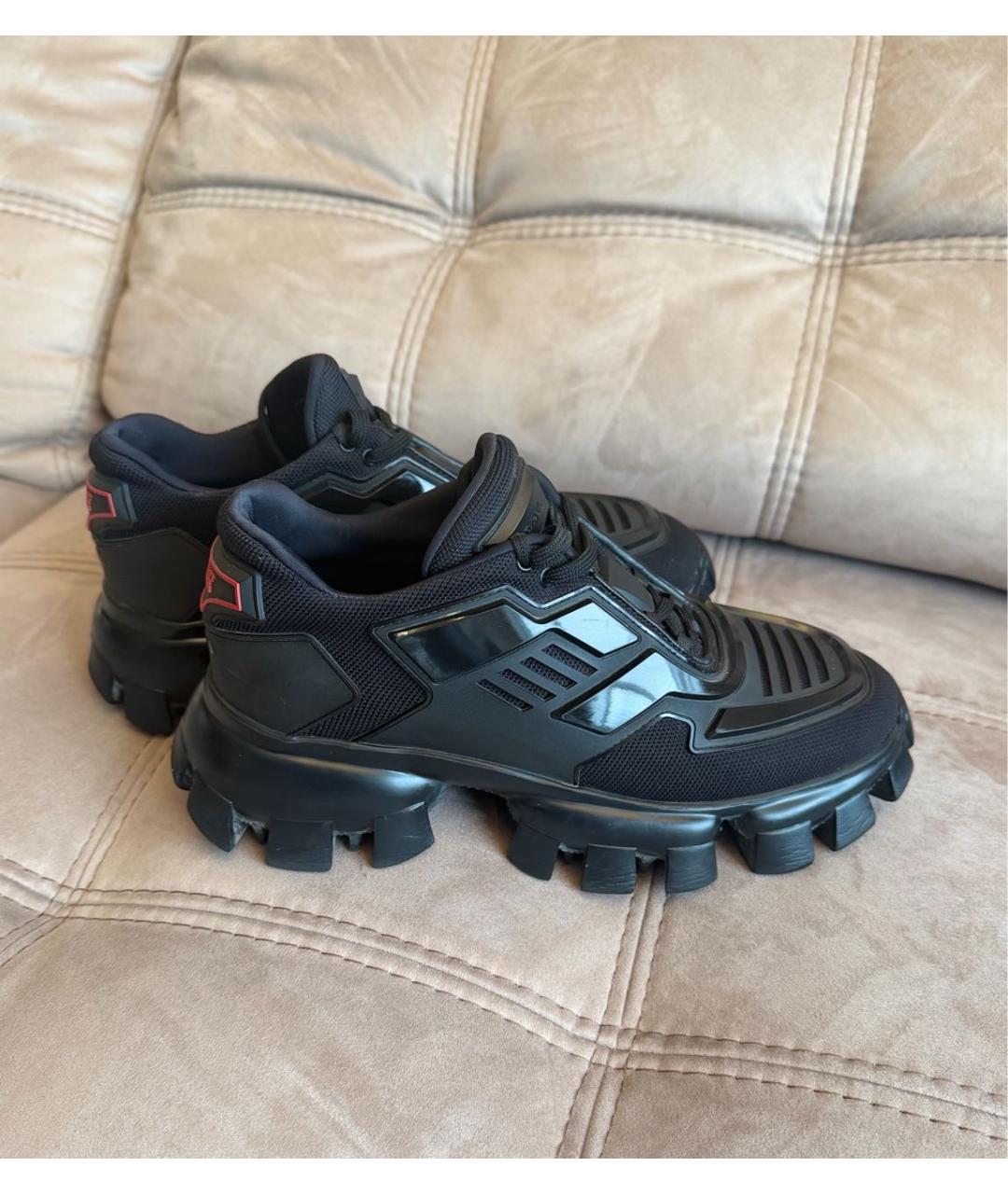 PRADA Черные кроссовки, фото 5