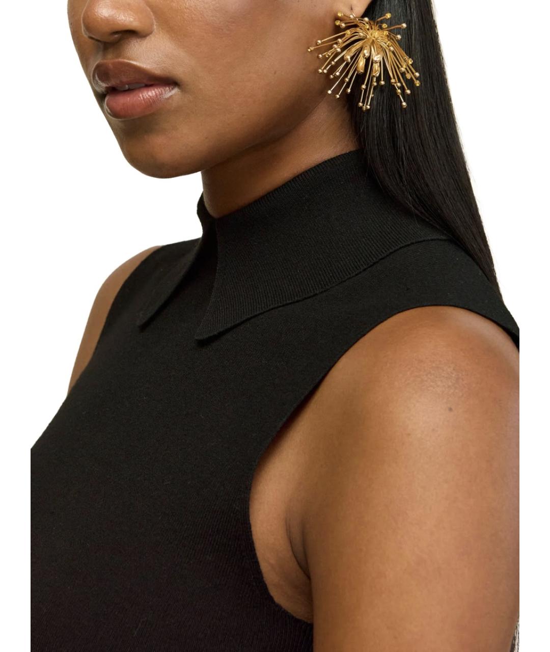 CULT GAIA Золотые металлические серьги, фото 3