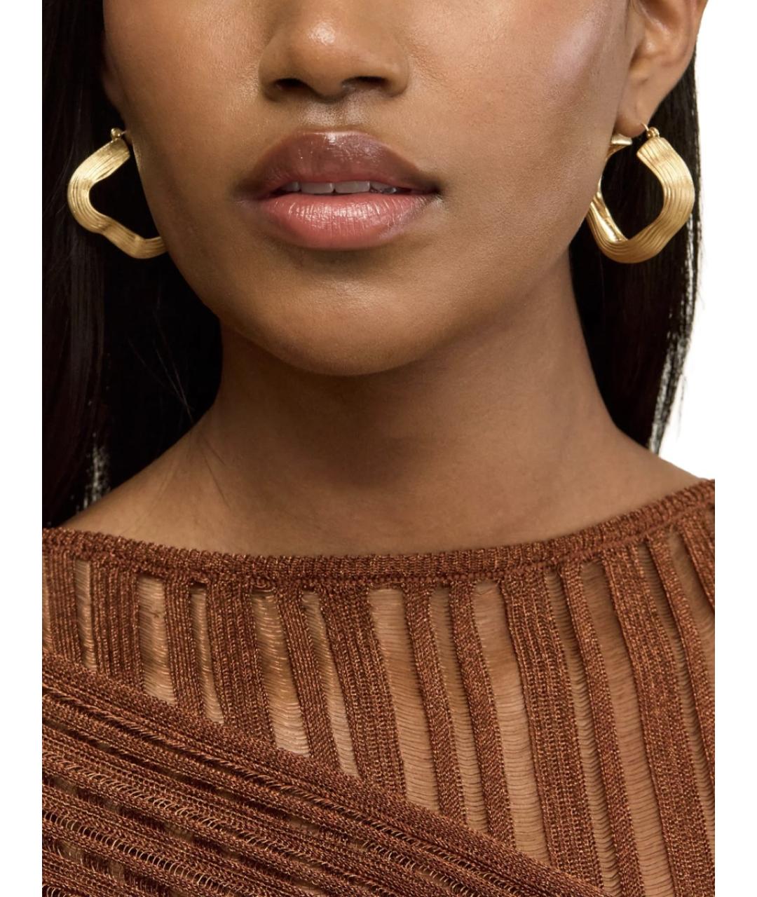 CULT GAIA Золотые металлические серьги, фото 4