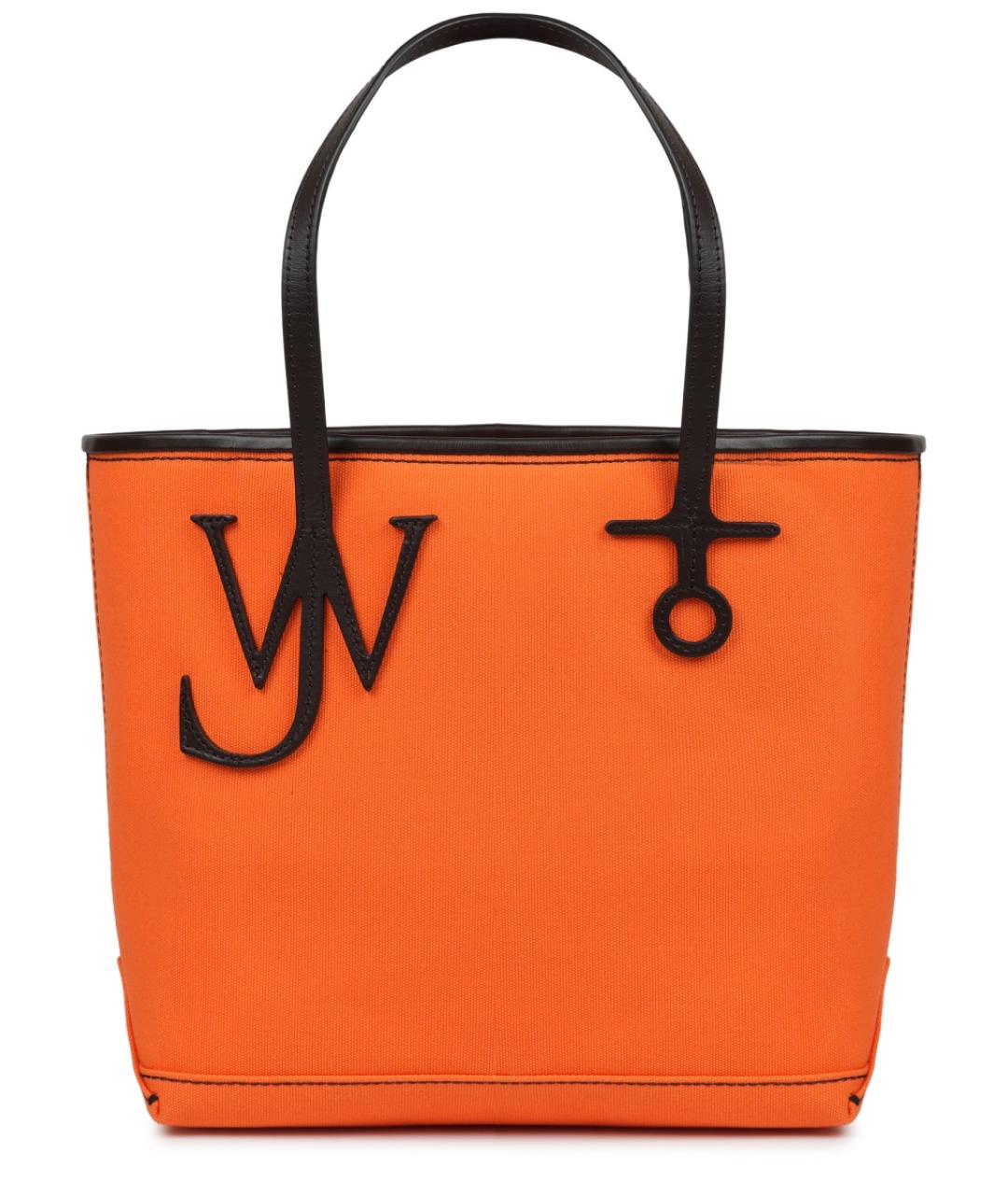 J.W.ANDERSON Оранжевая тканевая сумка тоут, фото 1