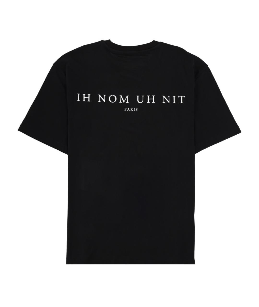 IH NOM UH NIT Черная хлопковая футболка, фото 2