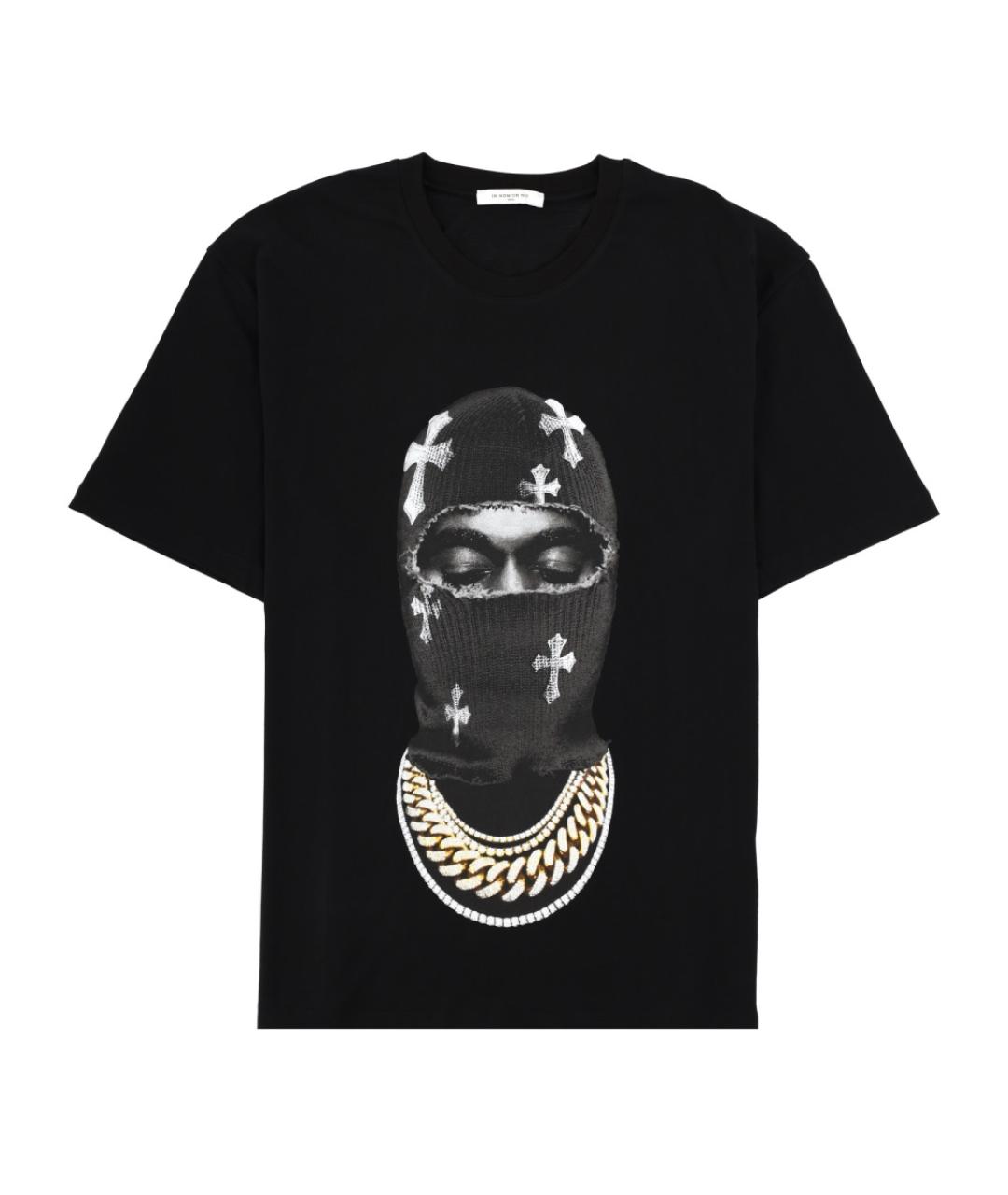 IH NOM UH NIT Черная хлопковая футболка, фото 1