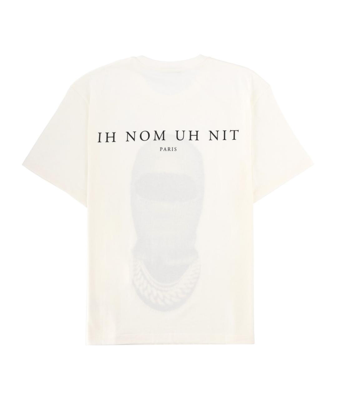 IH NOM UH NIT Белая хлопковая футболка, фото 2