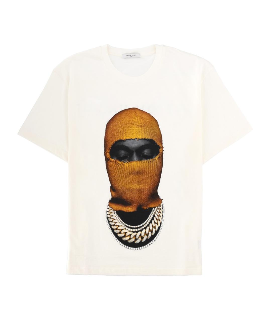 IH NOM UH NIT Белая хлопковая футболка, фото 1