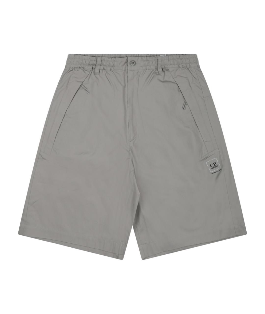 CP COMPANY Серые хлопковые шорты, фото 1