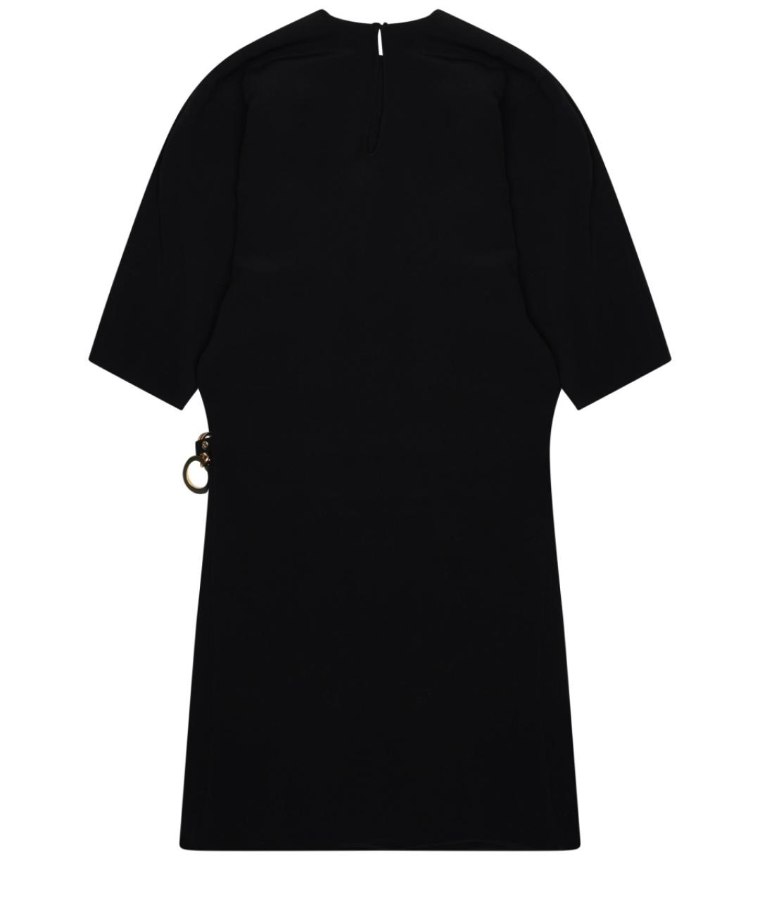 CELINE Черное вискозное повседневное платье, фото 2