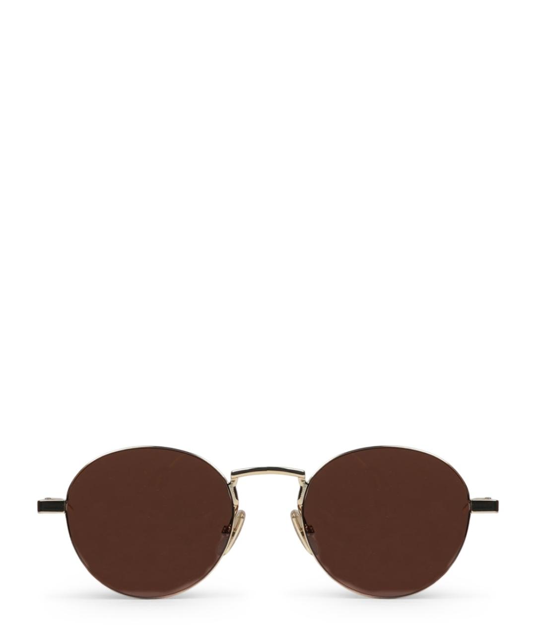 CELINE Золотые металлические солнцезащитные очки, фото 2