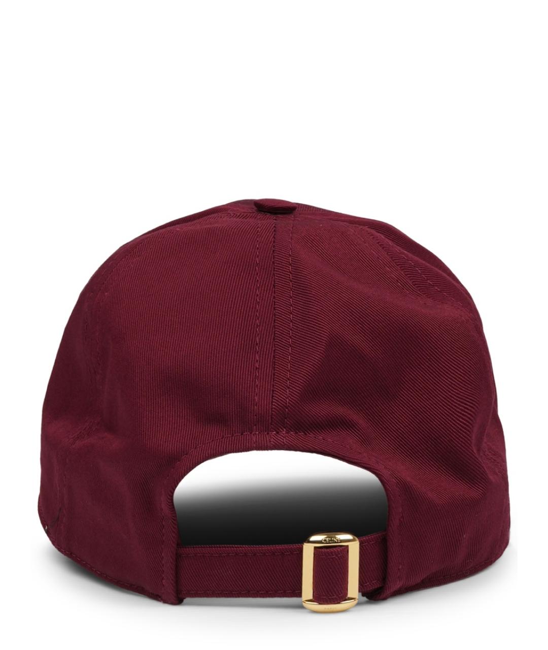 CELINE Красная хлопковая кепка, фото 2