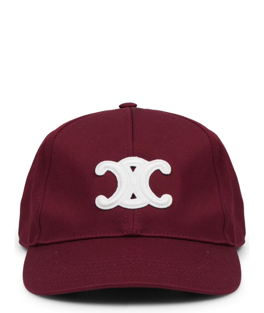 CELINE Красная хлопковая кепка, фото 1