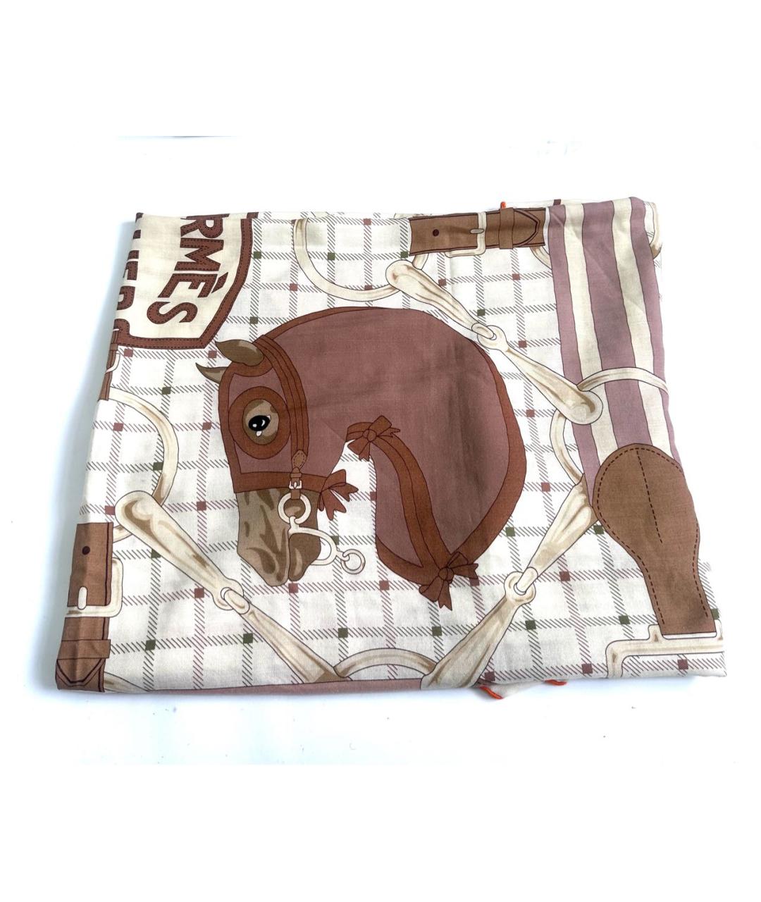 HERMES Мульти шелковый платок, фото 2