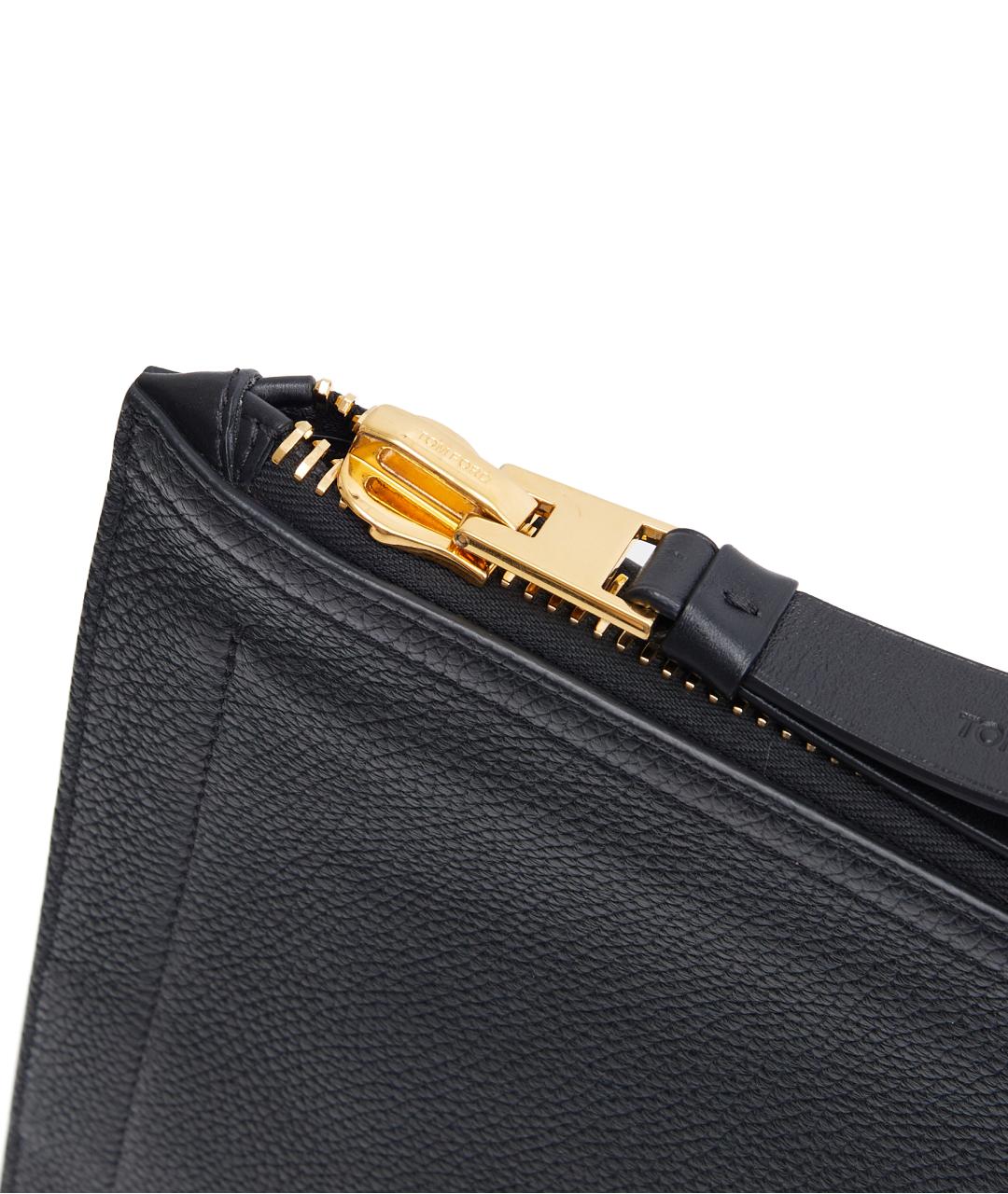 TOM FORD Черная кожаная папка для документов, фото 4