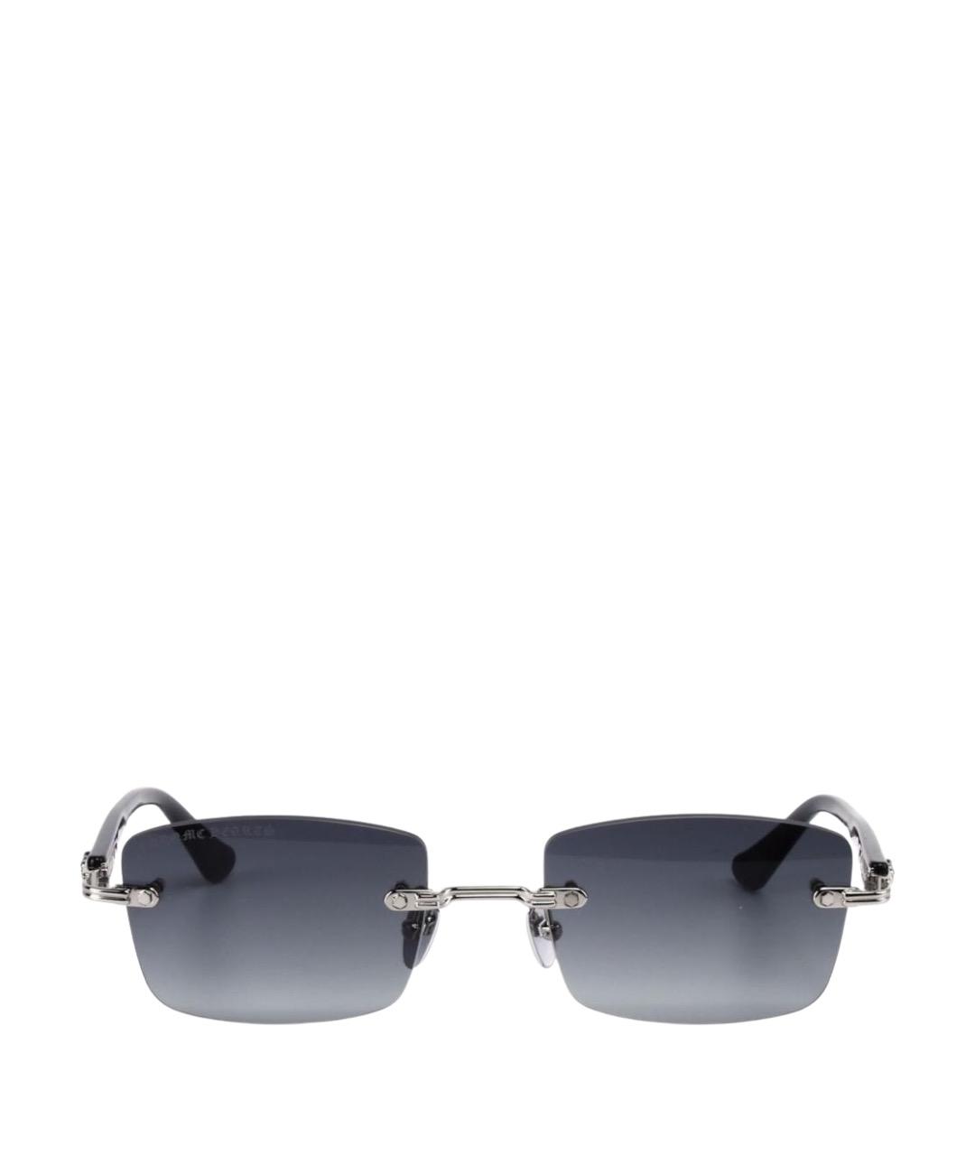 CHROME HEARTS Серебряные металлические солнцезащитные очки, фото 1