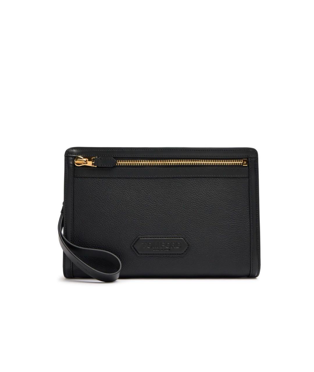 TOM FORD Черная кожаная барсетка, фото 7