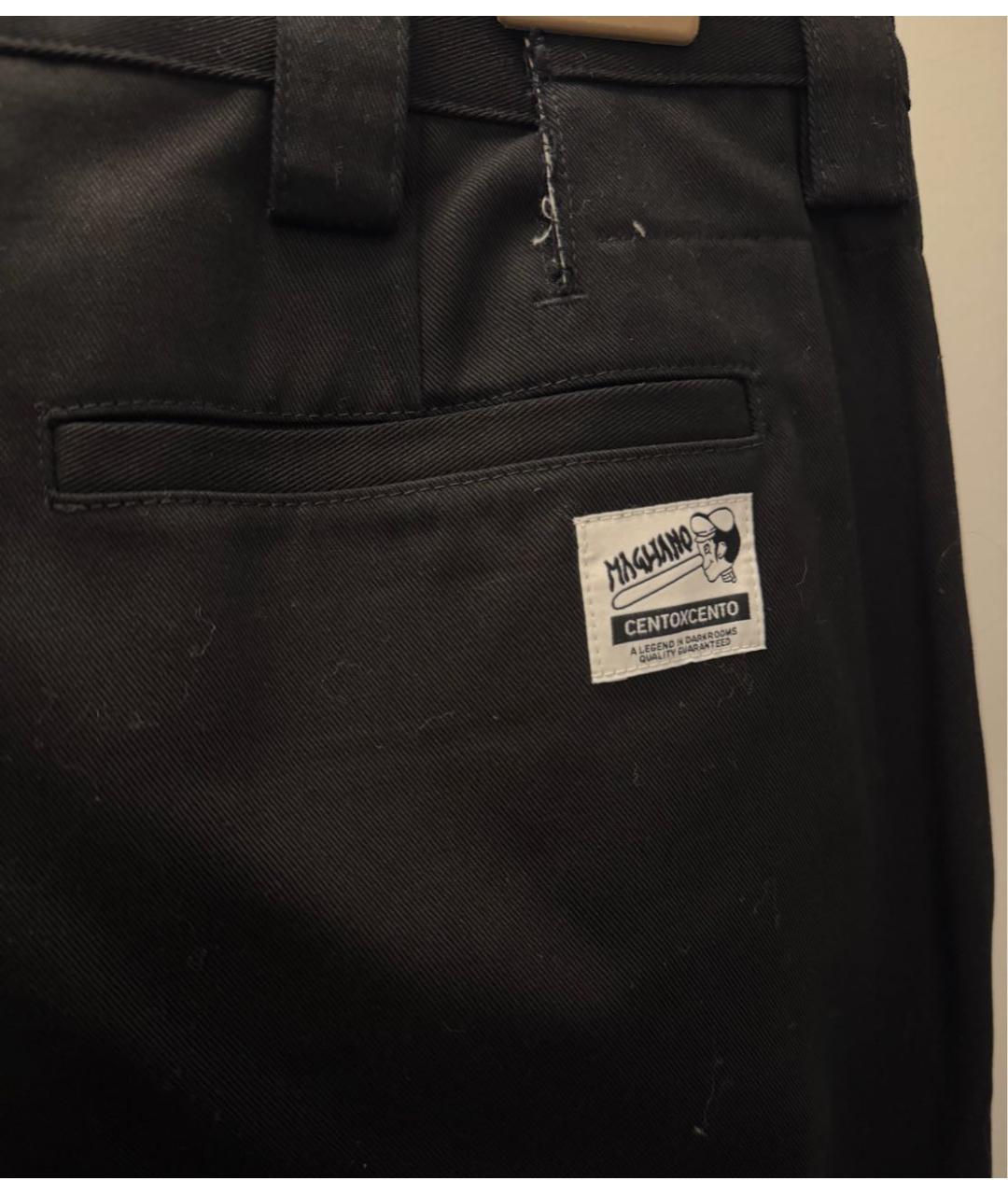 MAGLIANO Черные хлопковые классические брюки, фото 4