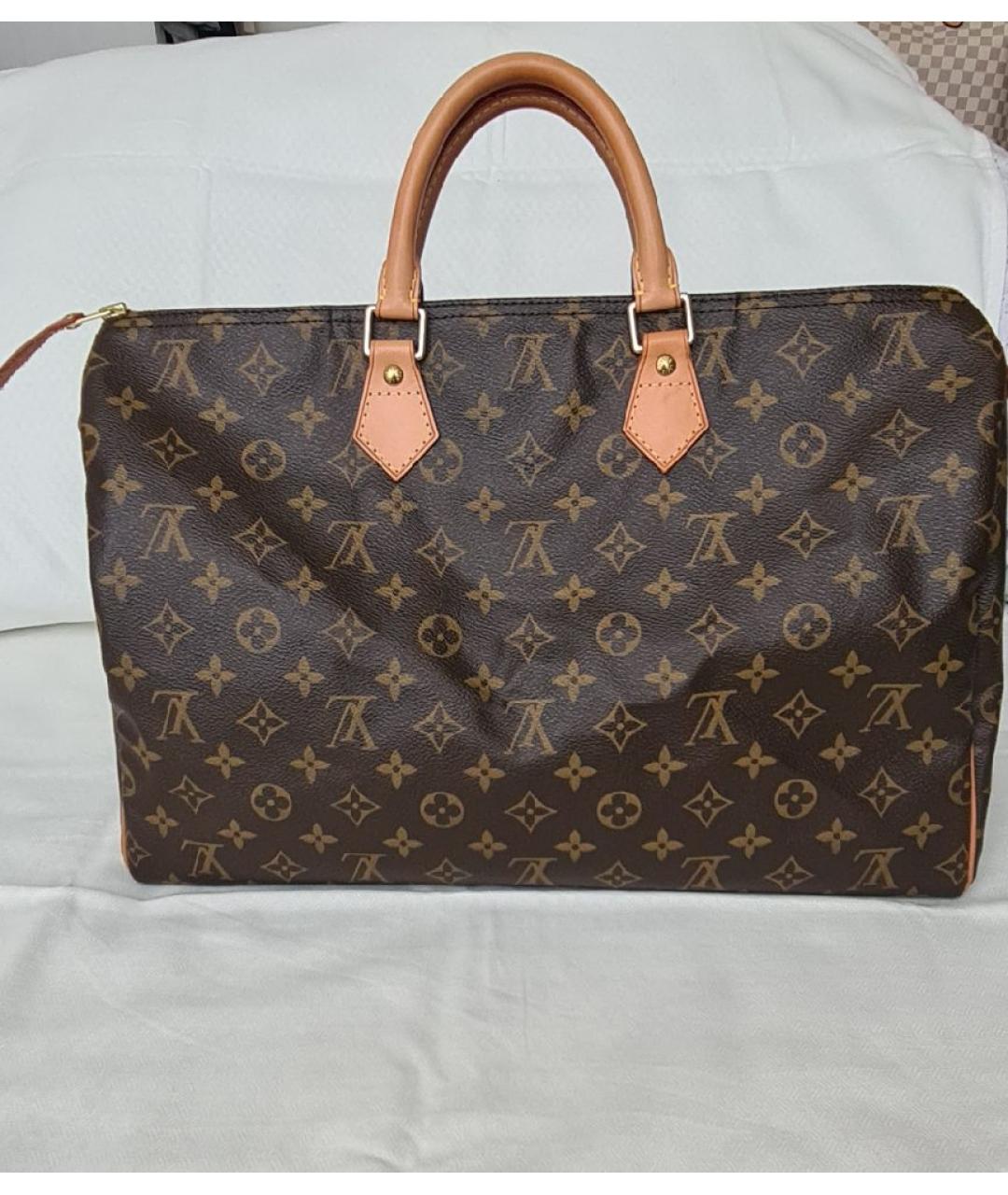 LOUIS VUITTON Коричневая сумка с короткими ручками, фото 3