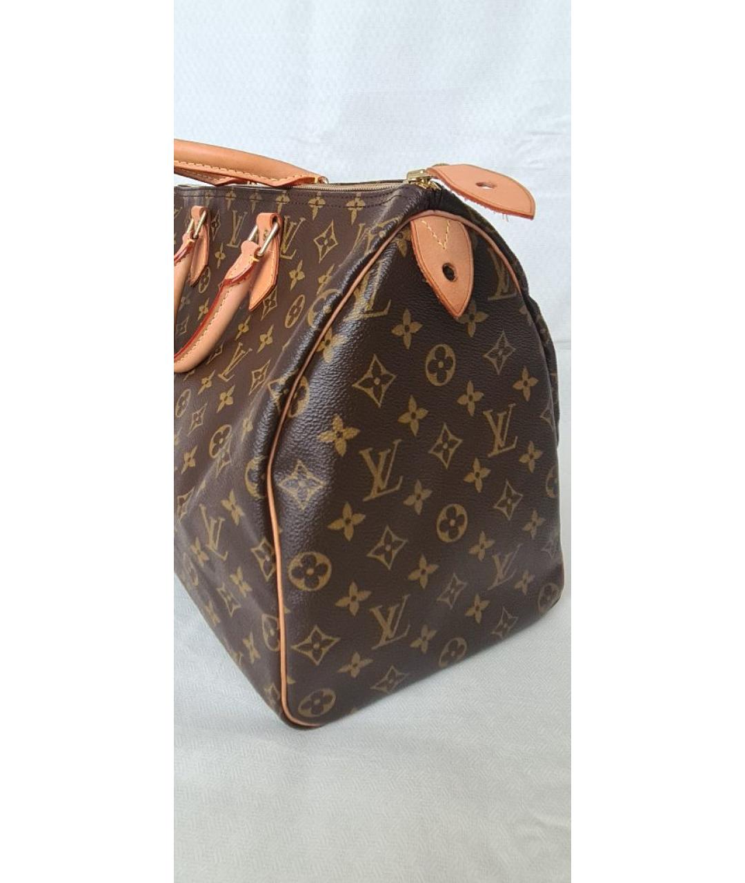 LOUIS VUITTON Коричневая сумка с короткими ручками, фото 2