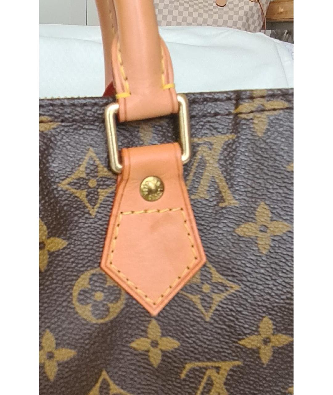 LOUIS VUITTON Коричневая сумка с короткими ручками, фото 7