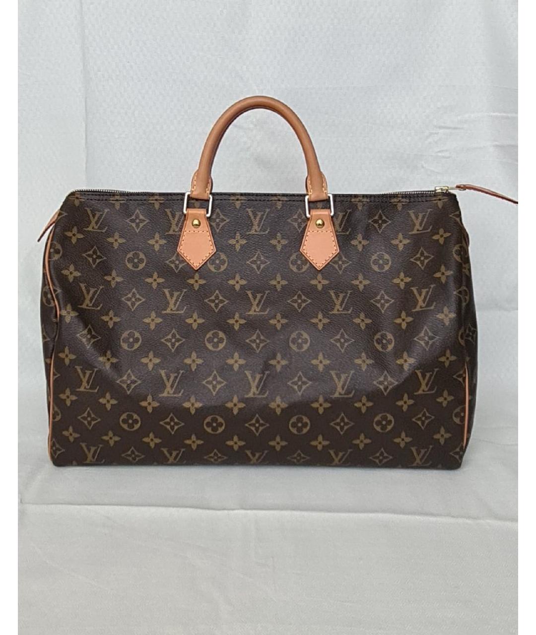 LOUIS VUITTON Коричневая сумка с короткими ручками, фото 10