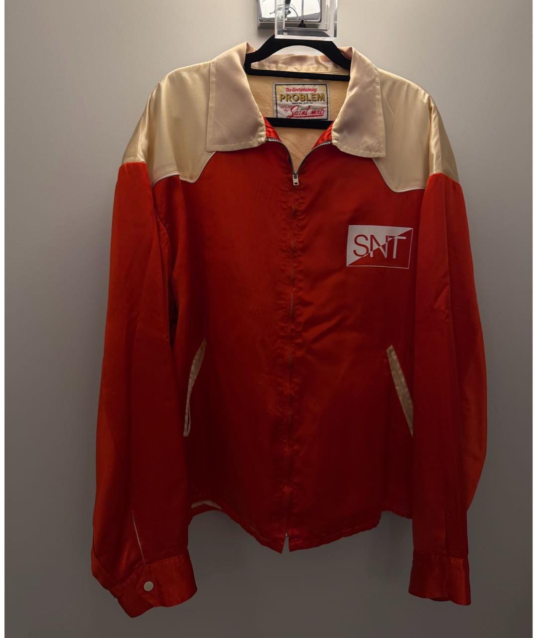 SAINT Mxxxxxx Красная атласная куртка, фото 4
